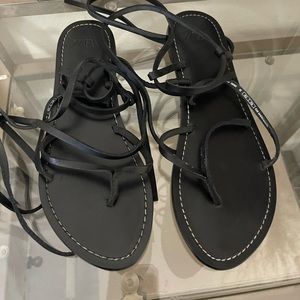 Lace up sandal